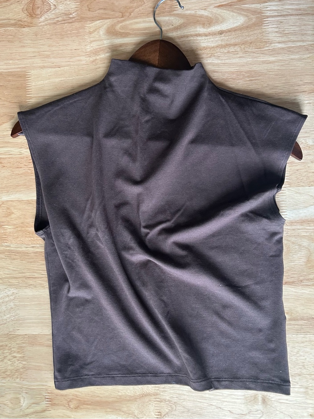 Madewell Brown Sleeveless Mock Neck Tank Sz L